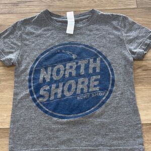 North Shore Oahu Kids Gray T-Shirt size 3/4 XXS youth